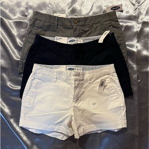 3 pairs - Old Navy Everyday Short (White/Navy/Grey)